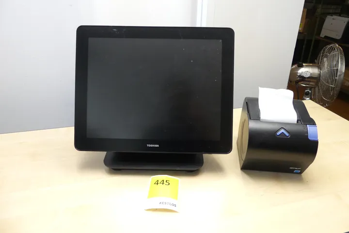 Toshiba POS-Touchscreen-Terminal mit Bondrucker, mit Netzkabel
